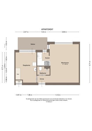 Floorplan - Oranjehof 71, 4141 GE Leerdam